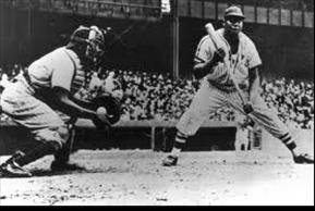 Grays Player Bunts at the Plate